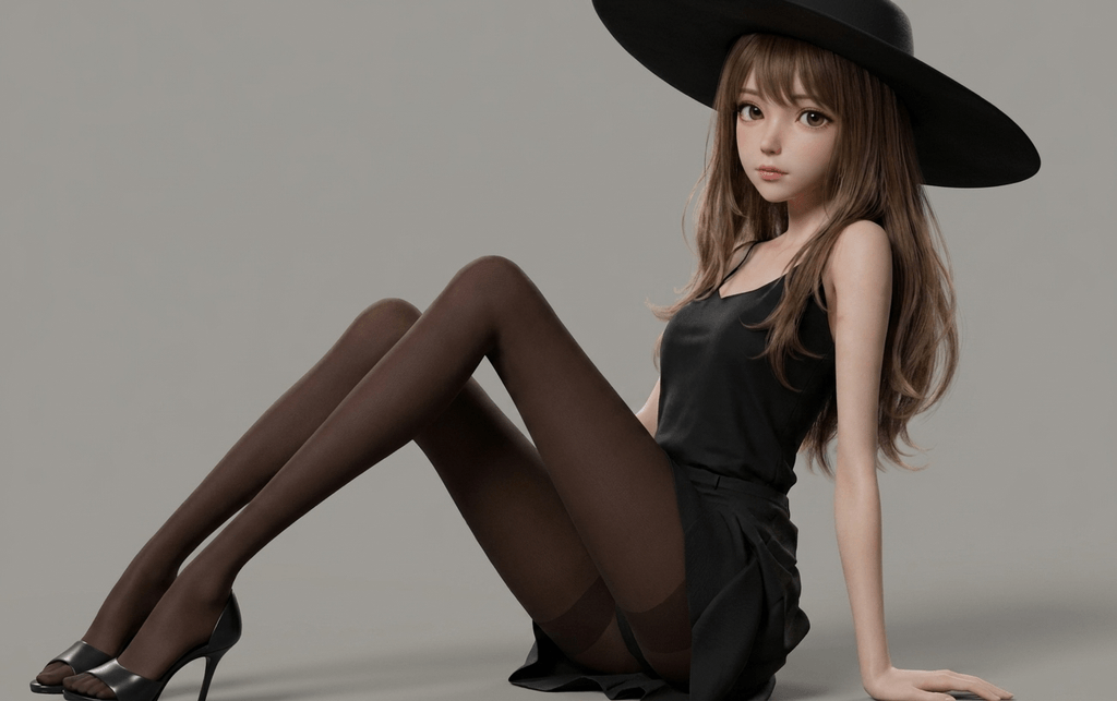 Anime Art - Girl in Big Sexy Hat - STL File