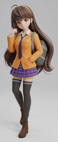 Anime Art-  Cute and Friendly Girl - STL File