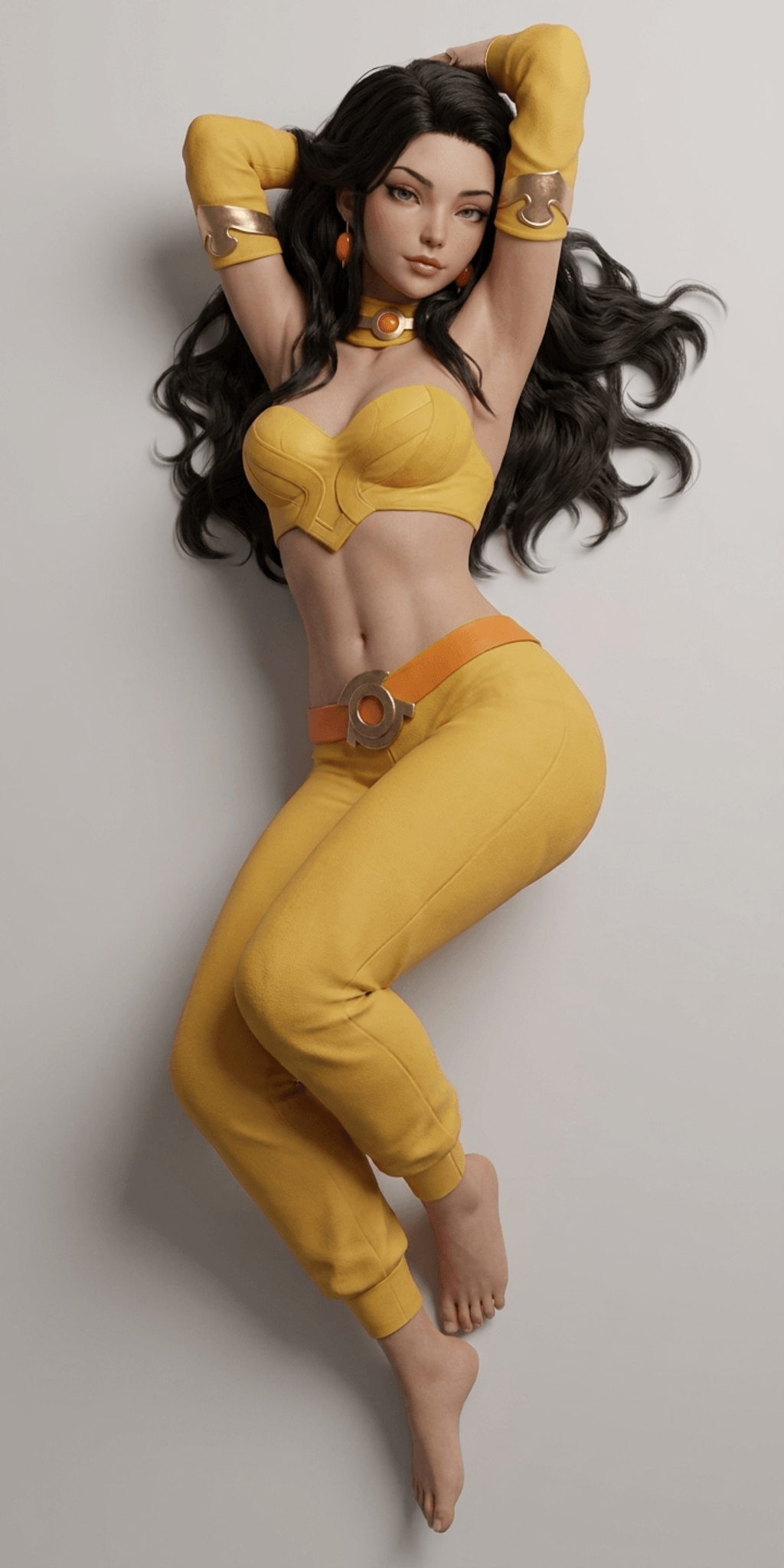 Anime Art - Cute Girl on the Floor - STL File