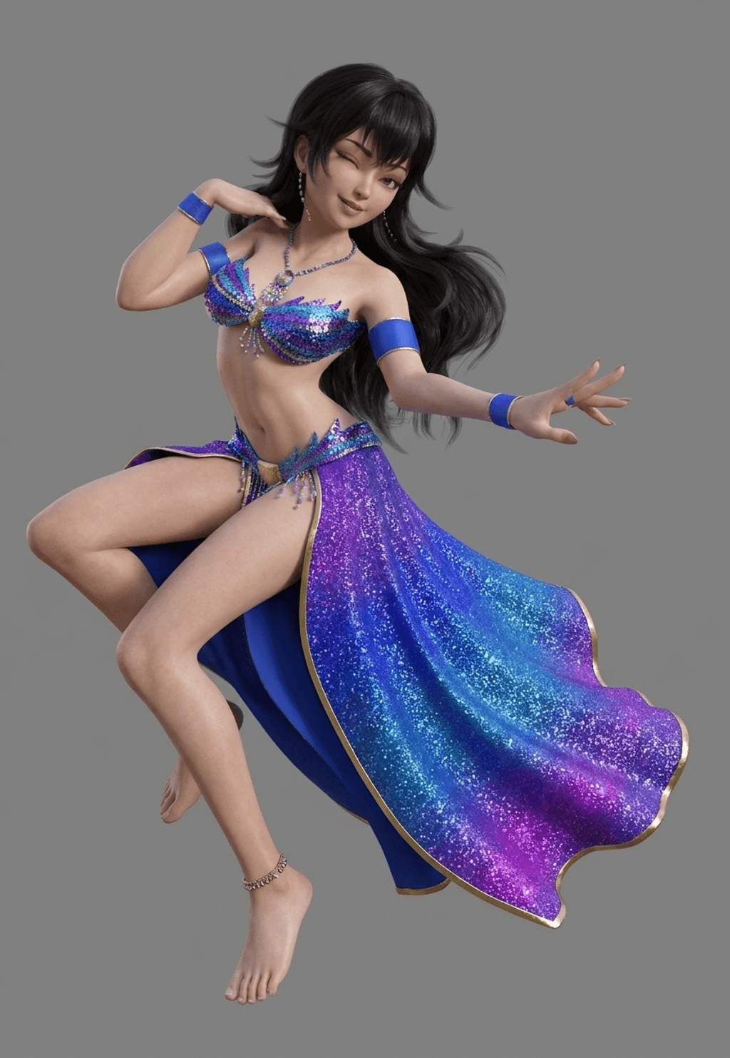 Anime Art - Dancing Delight Girl - STL File