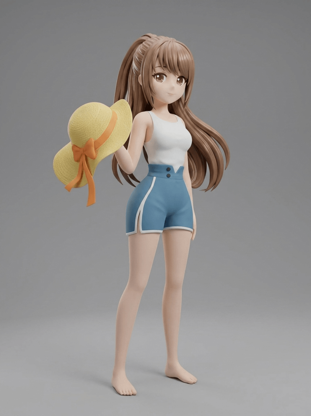 Anime Art - Got a new Hat - STL File
