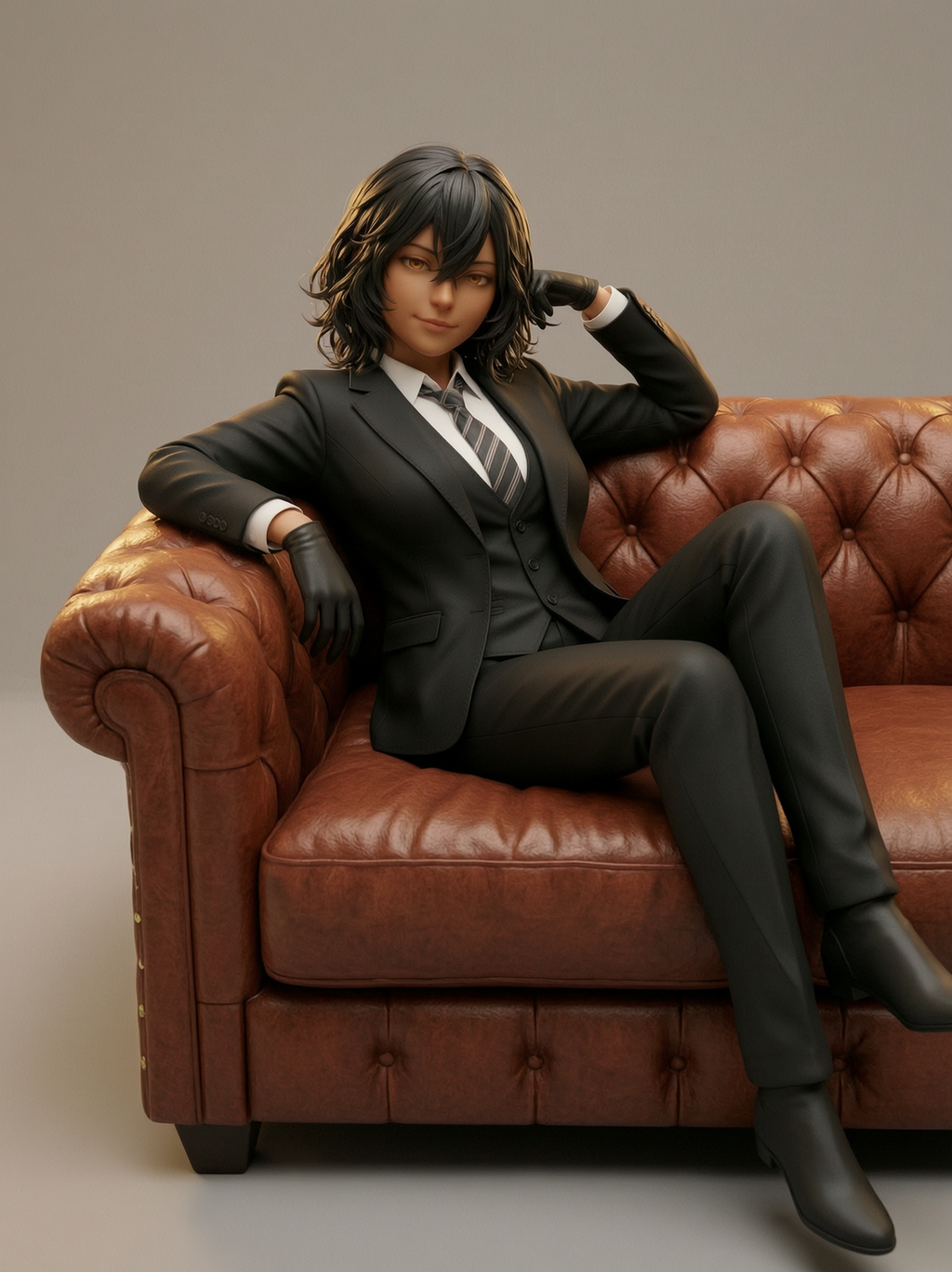 Anime Art - Relaxing Business Lady - STL File
