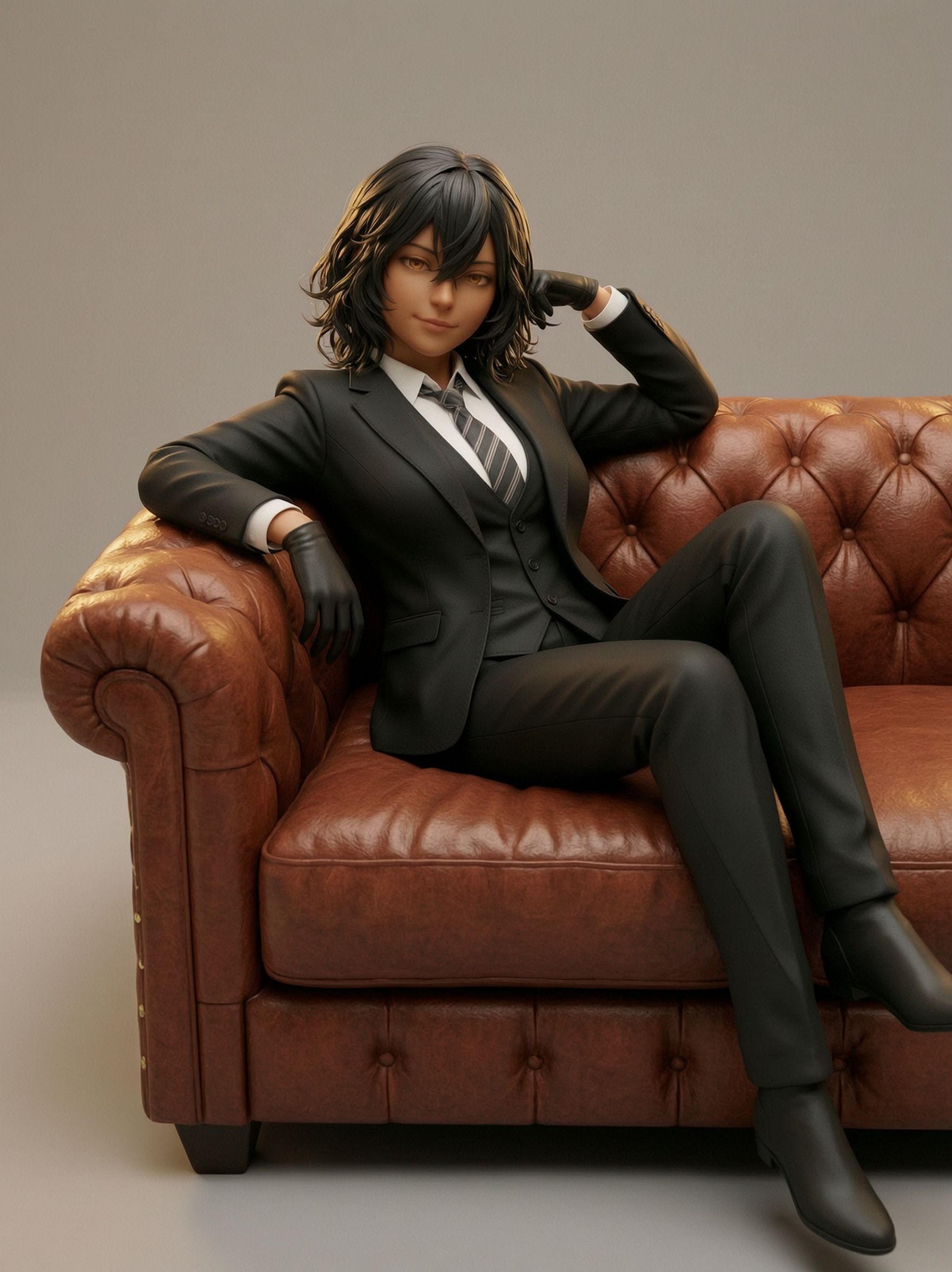 Anime Art - Relaxing Business Lady - STL File