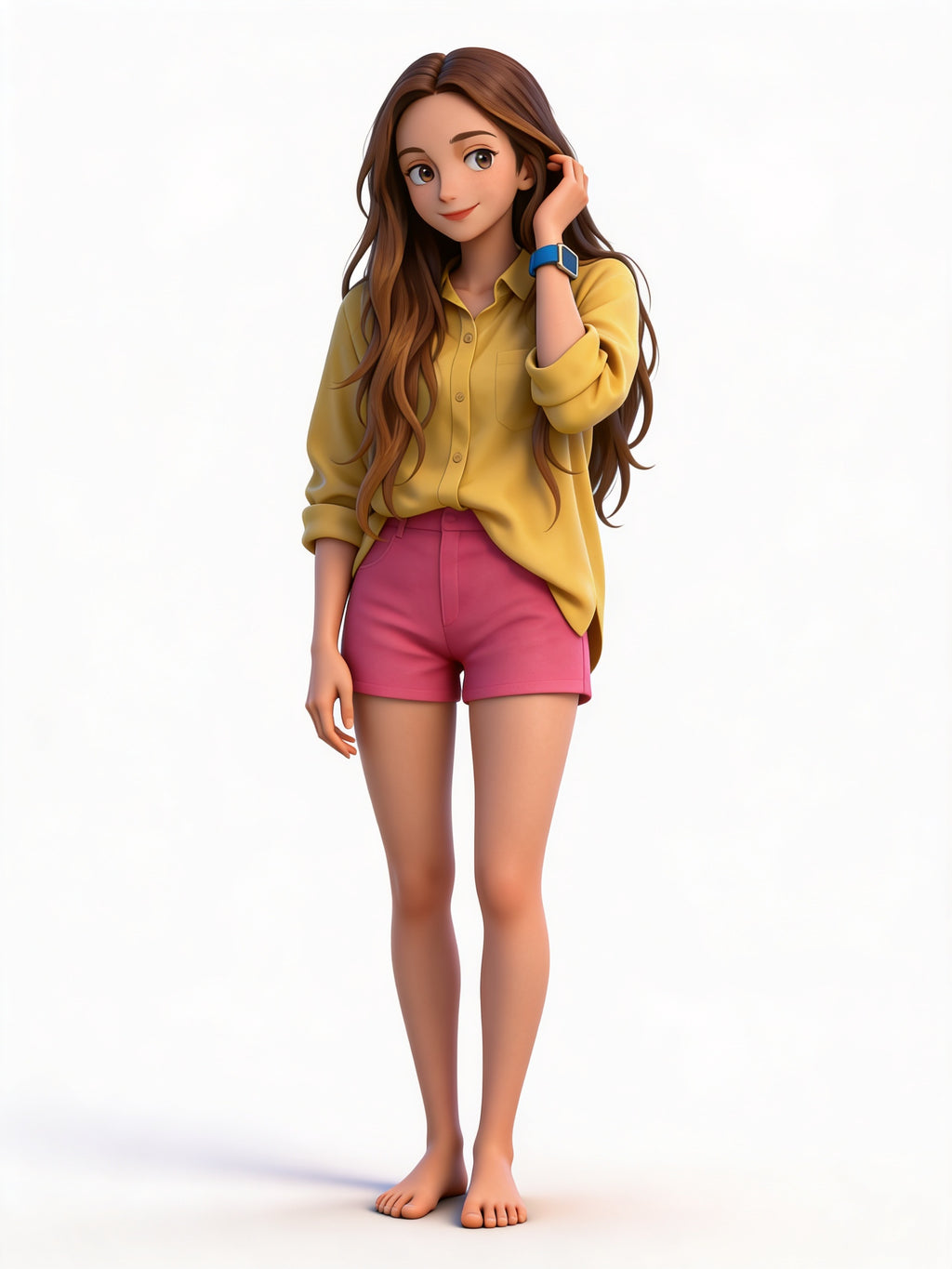 Anime Art - Sexy in Shorts - STL File