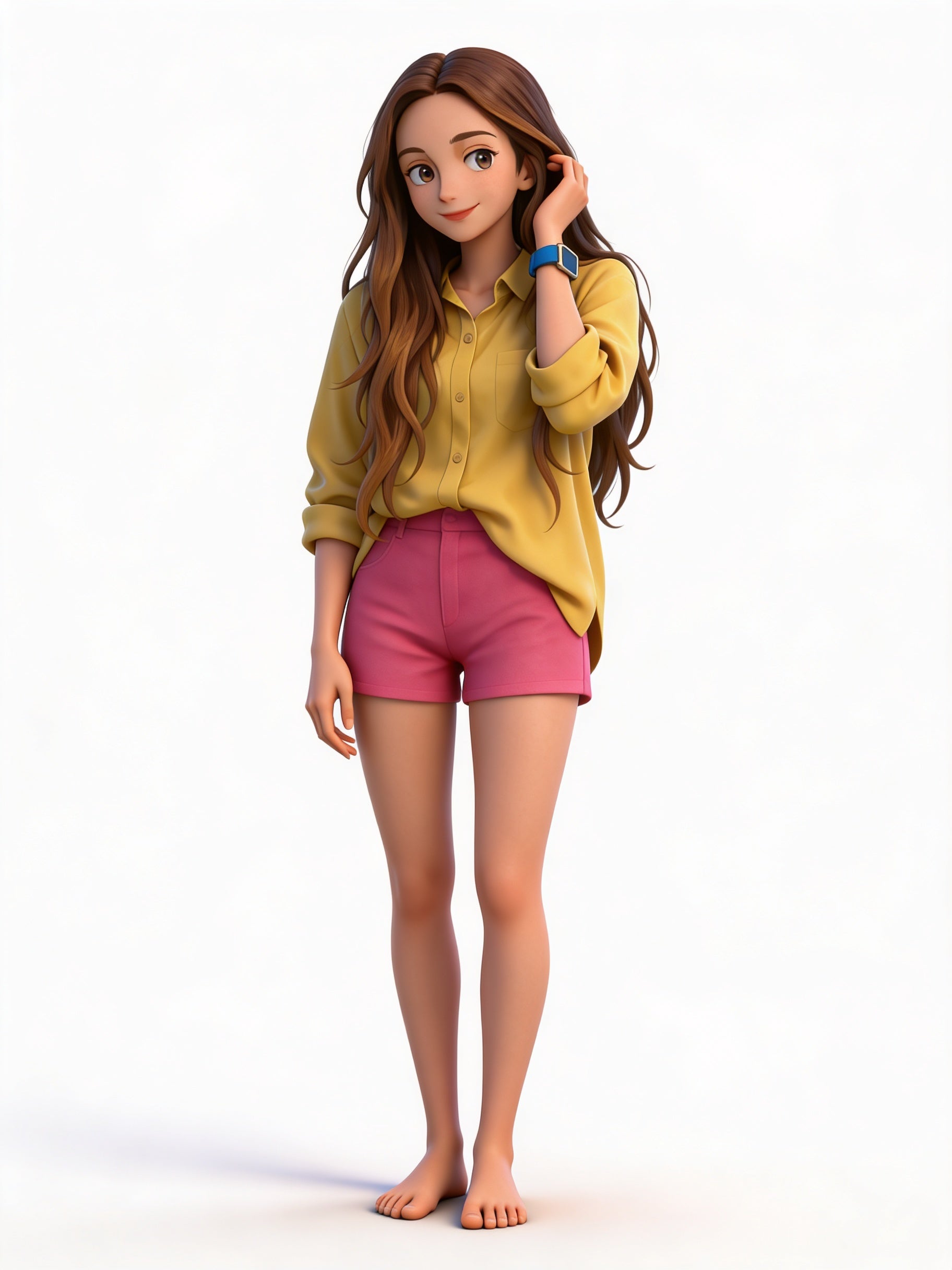 Anime Art - Sexy in Shorts - STL File