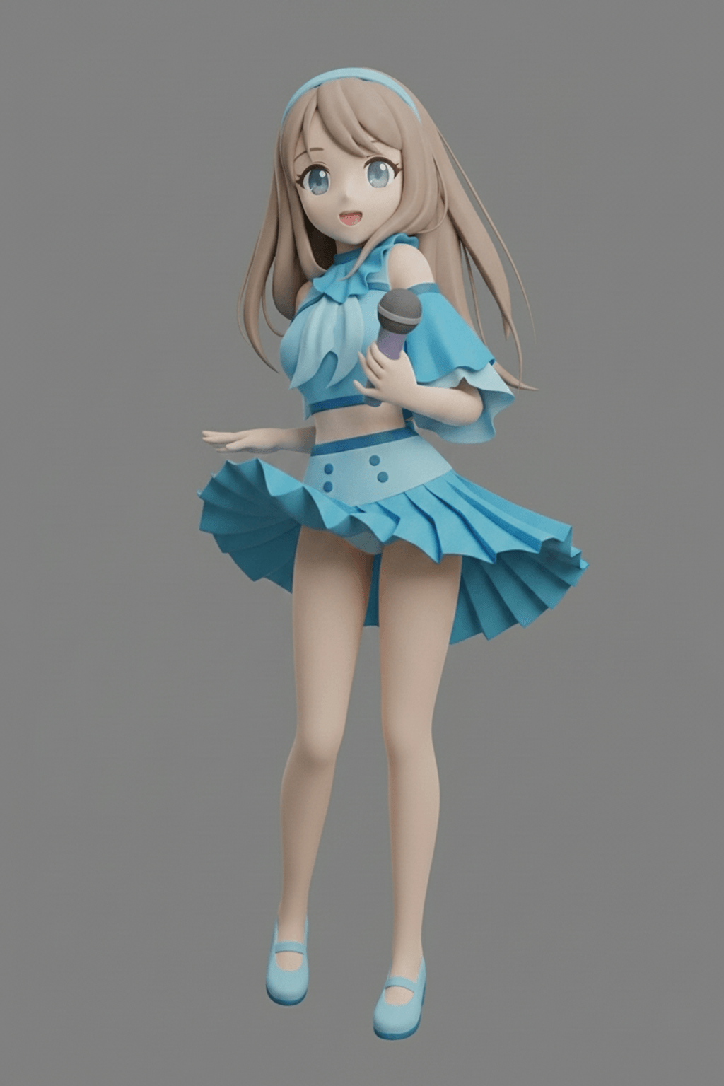 Anime Art - Windy Day - STL File