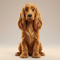 Dog Art - Golden Retriever - STL File