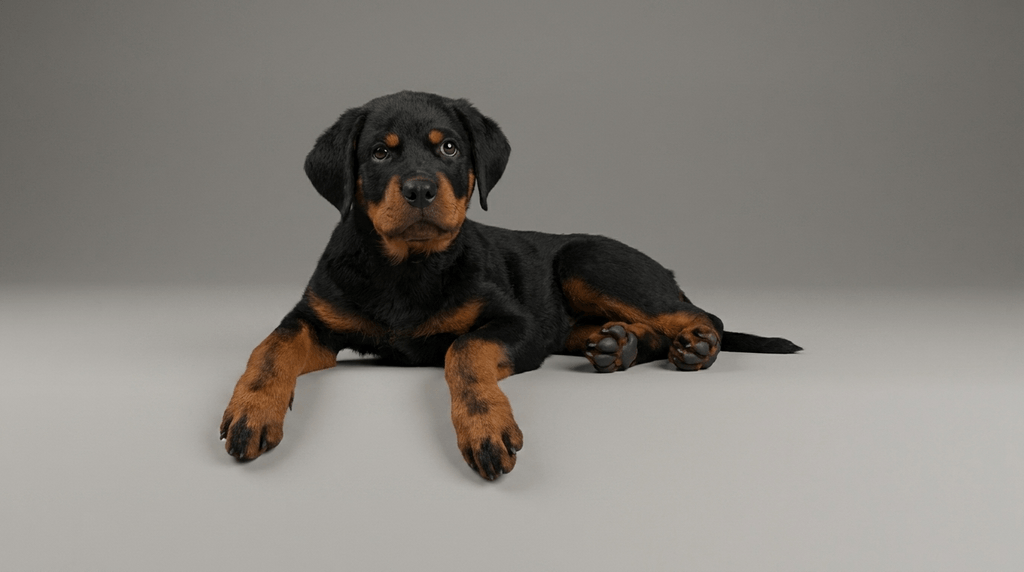 Dog Art - Rottweiler Puppy - STL File