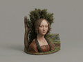 Famous Art - Ginevra de' Benci  - Leonardo Da Vinci - 1474 - STL File