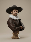 Famous Art - Herman Doomer - Rembrandt - 1640 - STL File