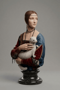 Famous Art - Lady with an Ermine - Leonardo Da Vinci - 1489 - STL File