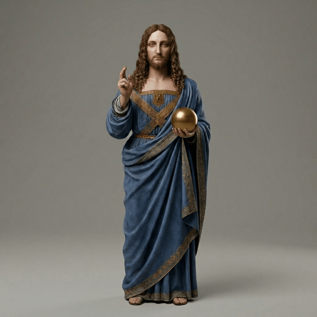 Famous Art - Salvator Mundi - Leonardo Da Vinci - 1449 - STL File