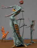 Famous Art - The Burning Giraffe - Salvador Dali - 1937 - STL File