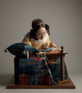 Famous Art - The Lacemaker - Johannes Vermeer - 1669 - STL File
