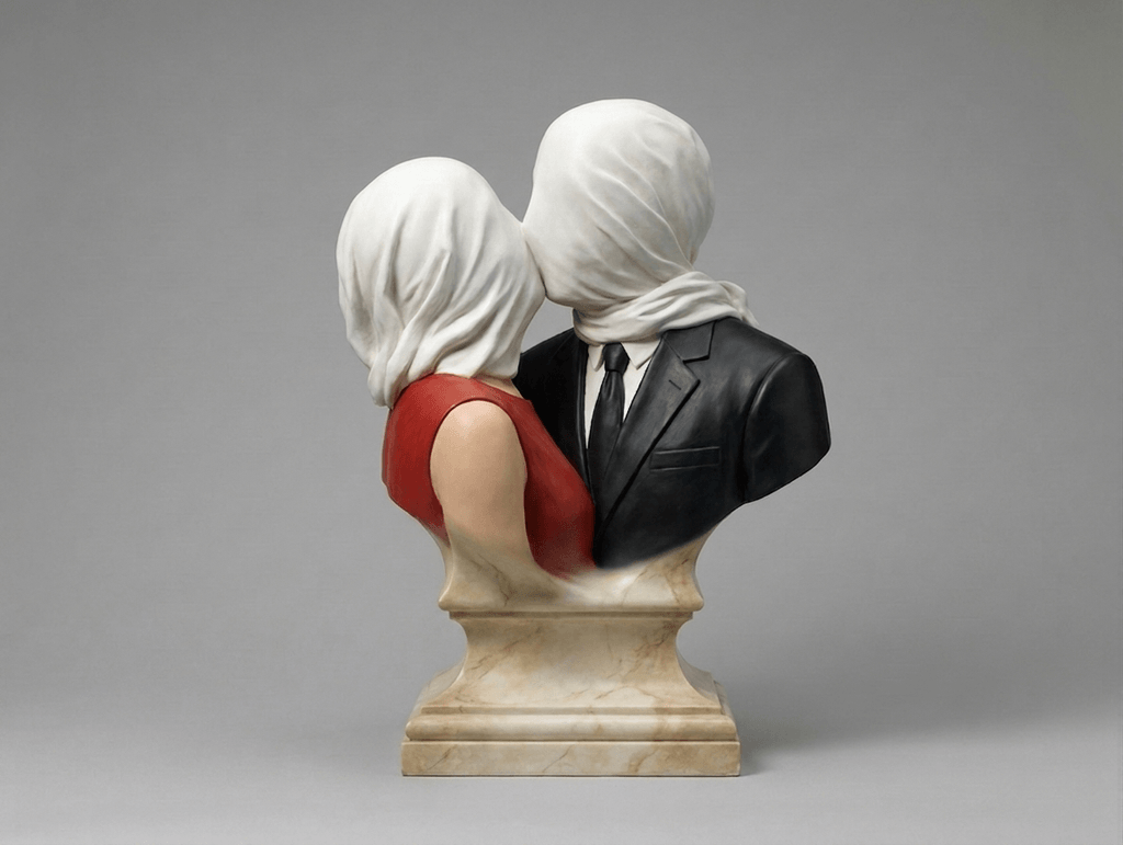 Famous Art - The Lovers - René Magritte - 1928 - STL File