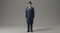 Famous Art - The Son of Man - René Magritte - 1968 - STL File