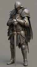 Fantasy Art - Barbarians - Evil Barbarian Standing - STL File