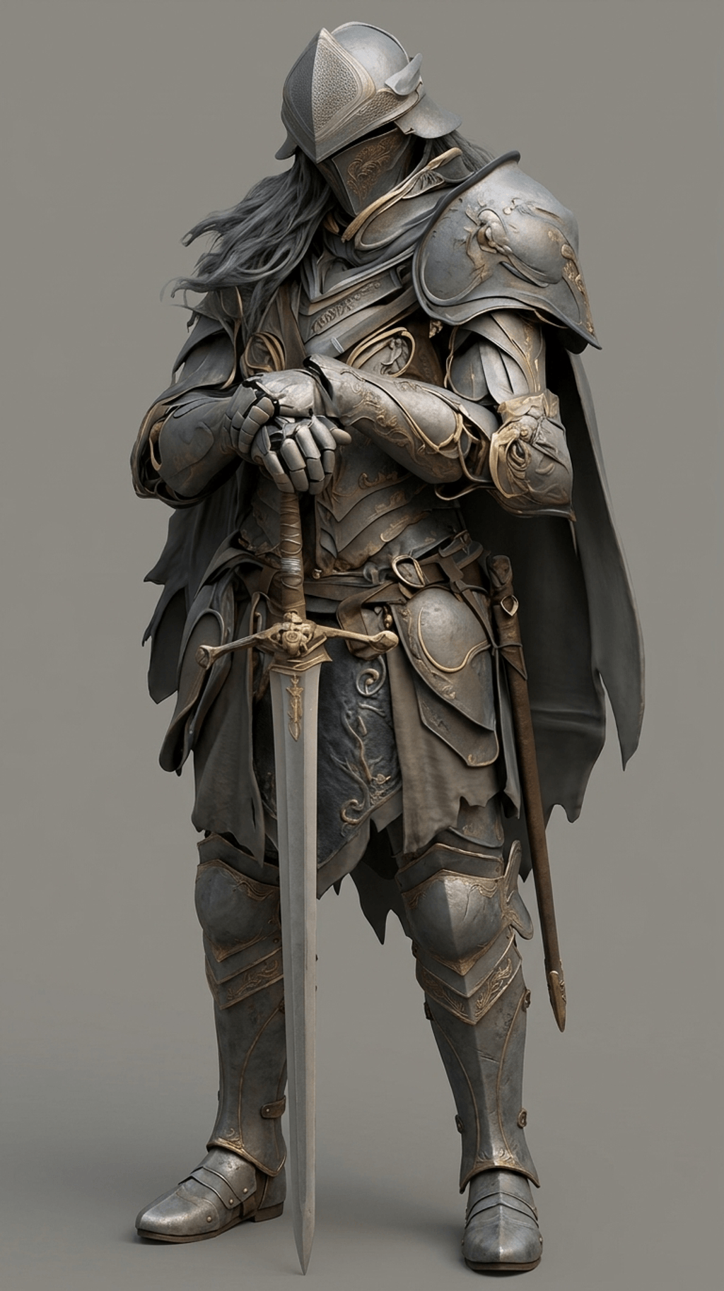 Fantasy Art - Barbarians - Evil Barbarian Standing - STL File