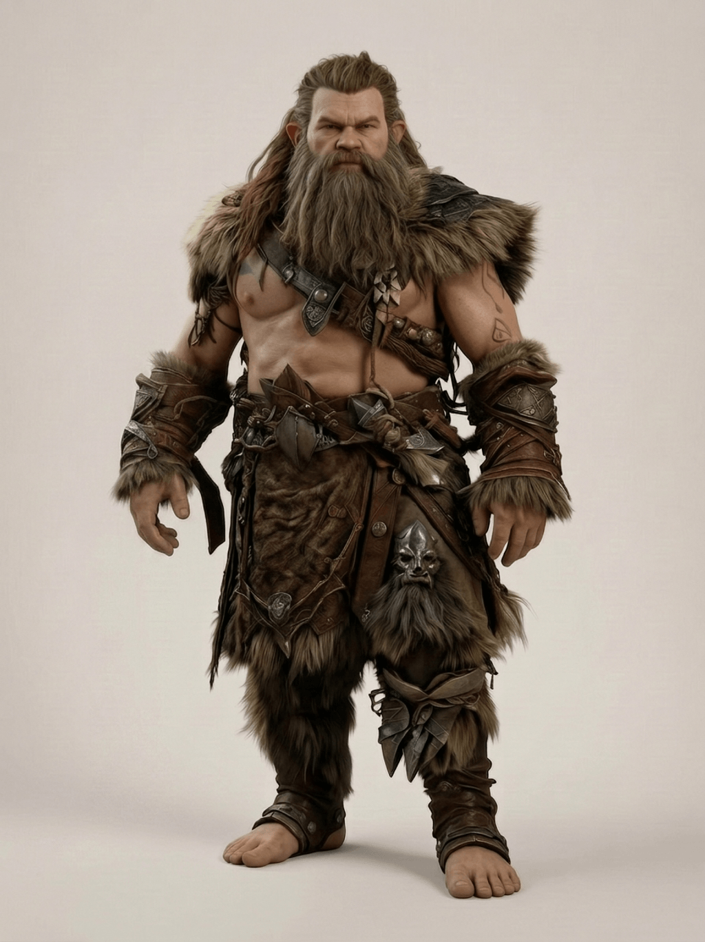 Fantasy Art - Barbarians - Olgar the Stout - STL File