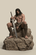 Fantasy Art - Conan After Battle - STL File