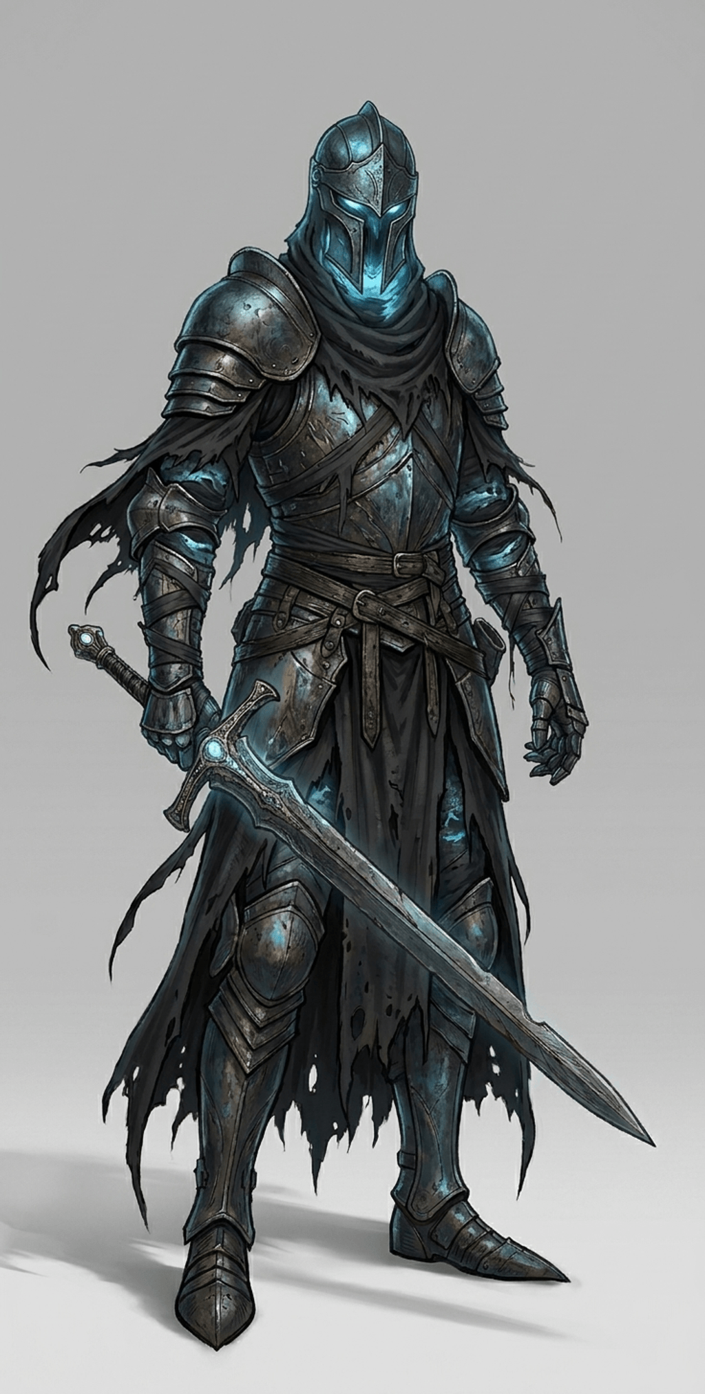 Fantasy Art - Dark Wraith Warrior - STL File