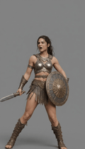 Fantasy Art - Female Gladiator - STL File