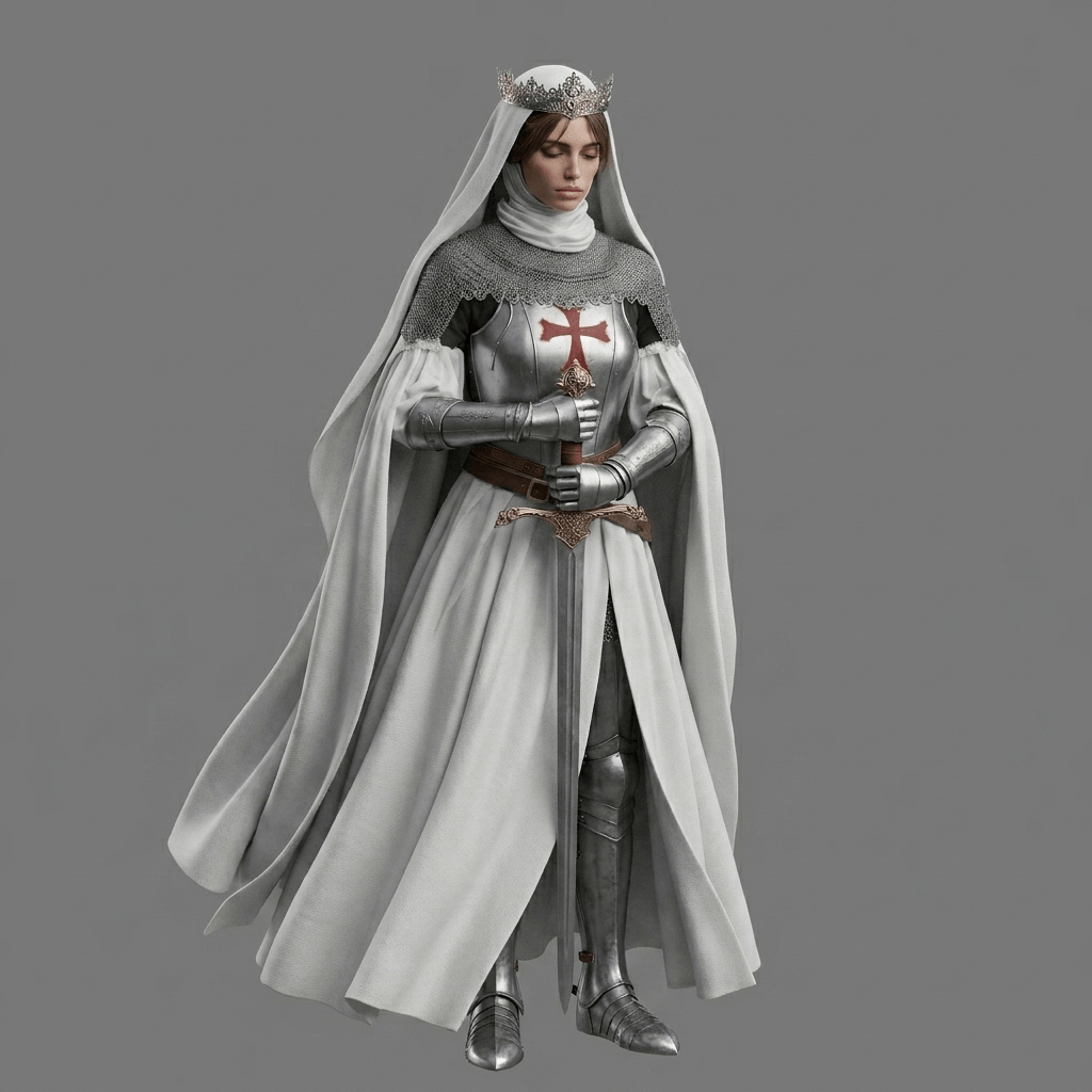 Fantasy Art - Female Holy Knight - STL File