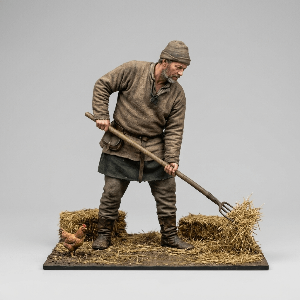 Medieval Art - Thomas the Serf - STL File