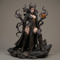 Fantasy Art - Mystic Sorceress - STL File