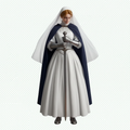 Fantasy Art - Nun with Sword - STL File