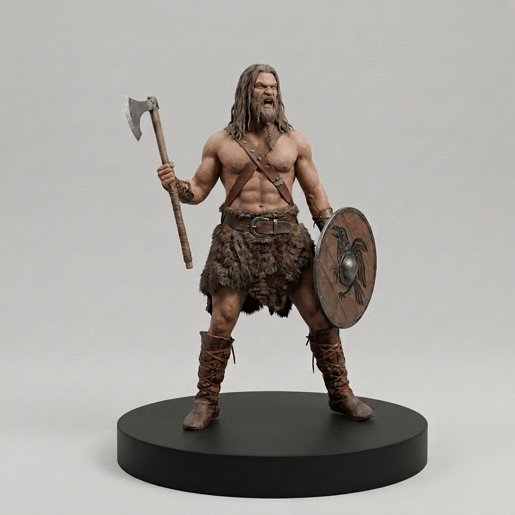 Fantasy Art-Barbarian Warrior - Ulriar - STL File