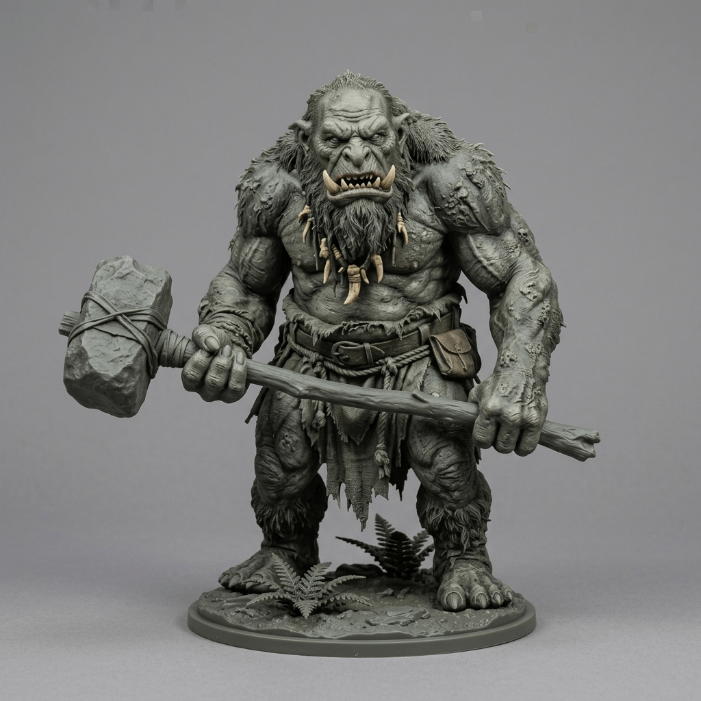 Fantasy Art - Woodland Troll - STL File