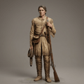 Historical Figures - Davy Crockett - STL File