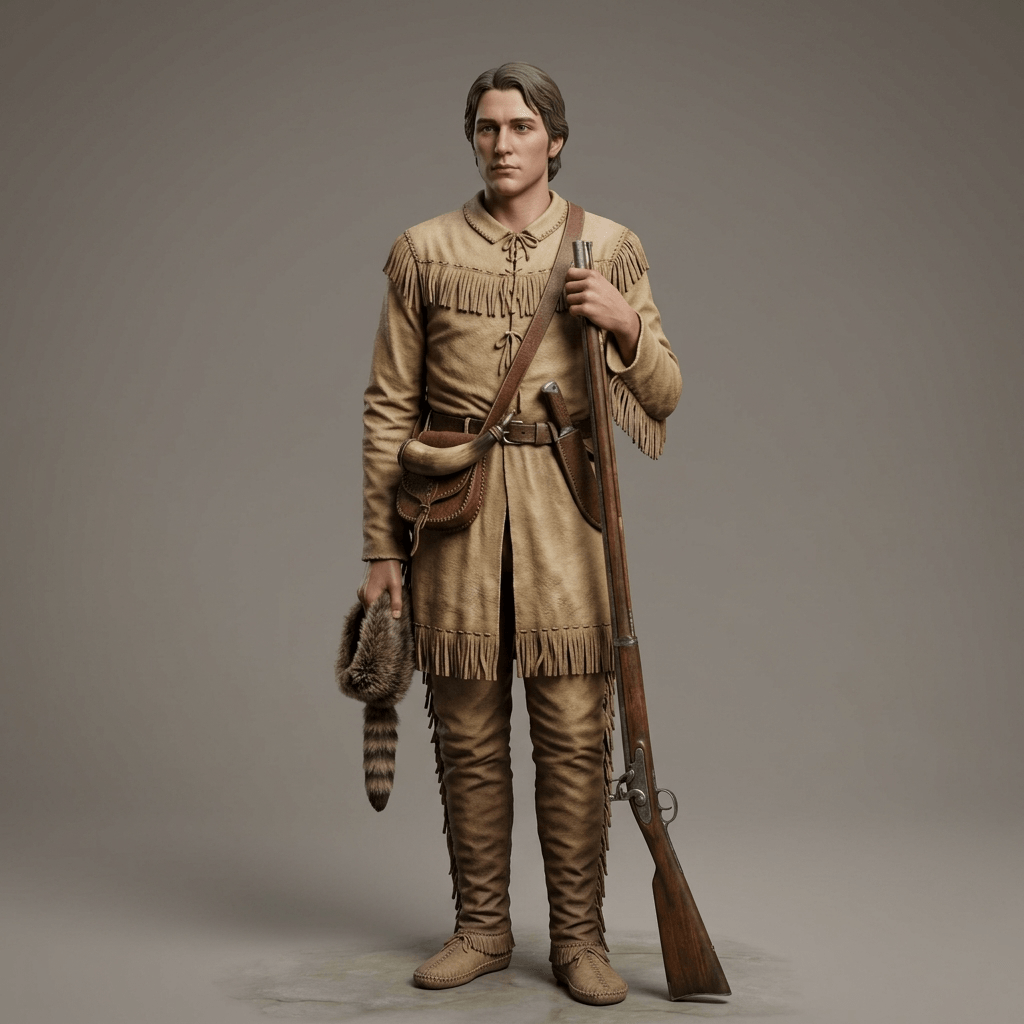 Historical Figures - Davy Crockett - STL File