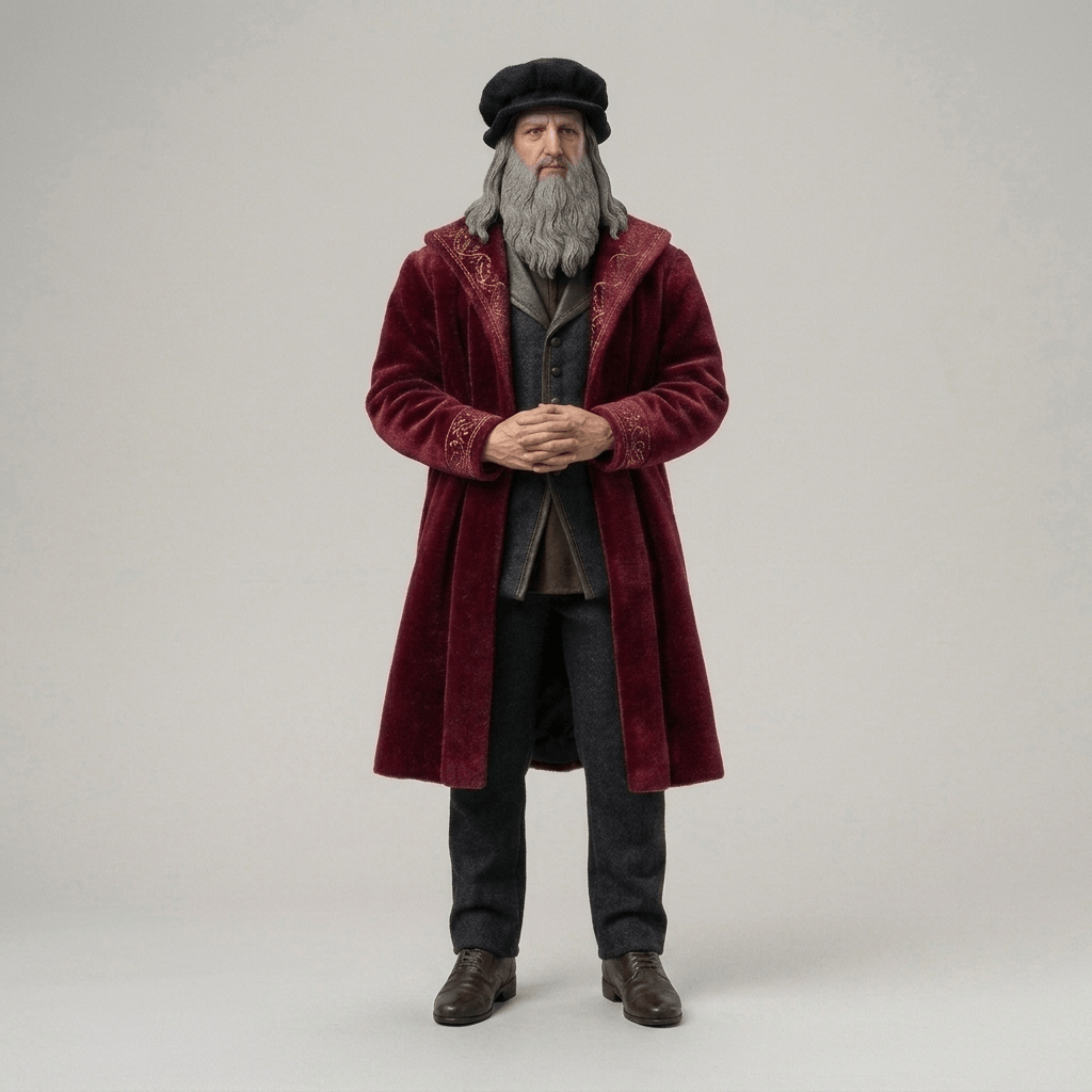 Historical Figures - Leonardo Da Vinci - STL File