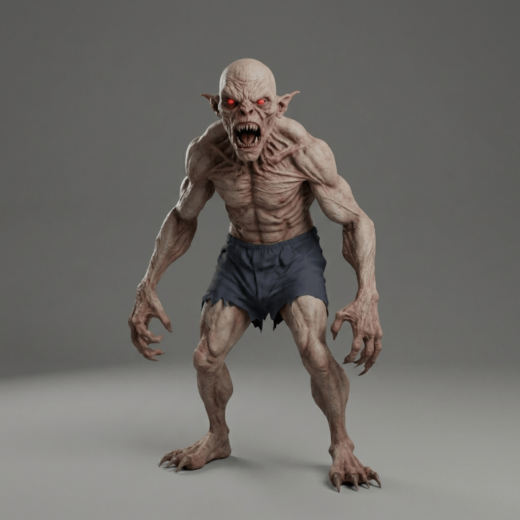 Horror Art - Elvish Demon - STL File