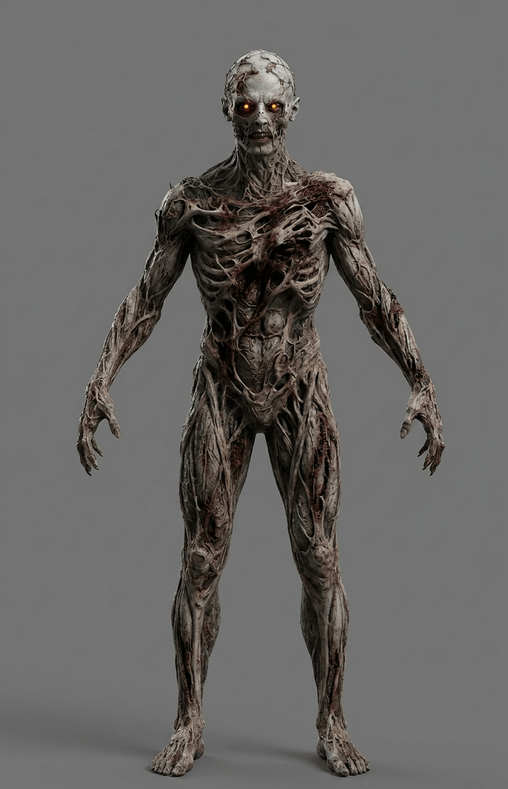 Horror Art - Emaciated Zombie - STL File