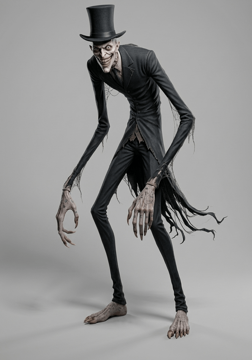 Horror Art - Long Arm Wraith Top Hat- STL File