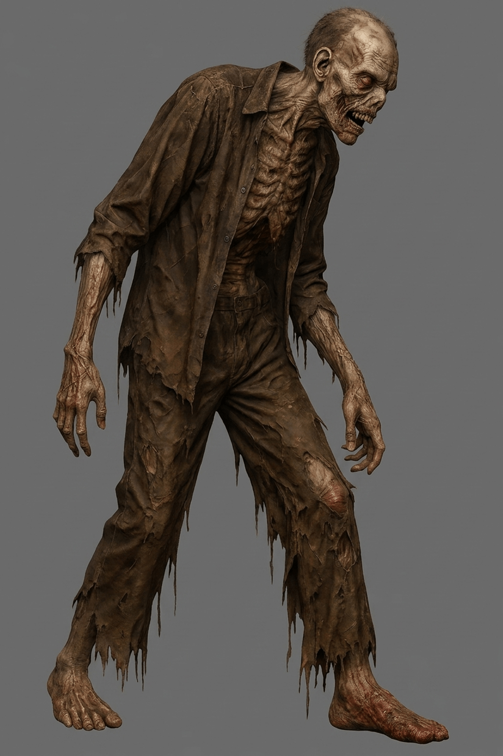 Horror Art - Lumbering Zombie - STL File