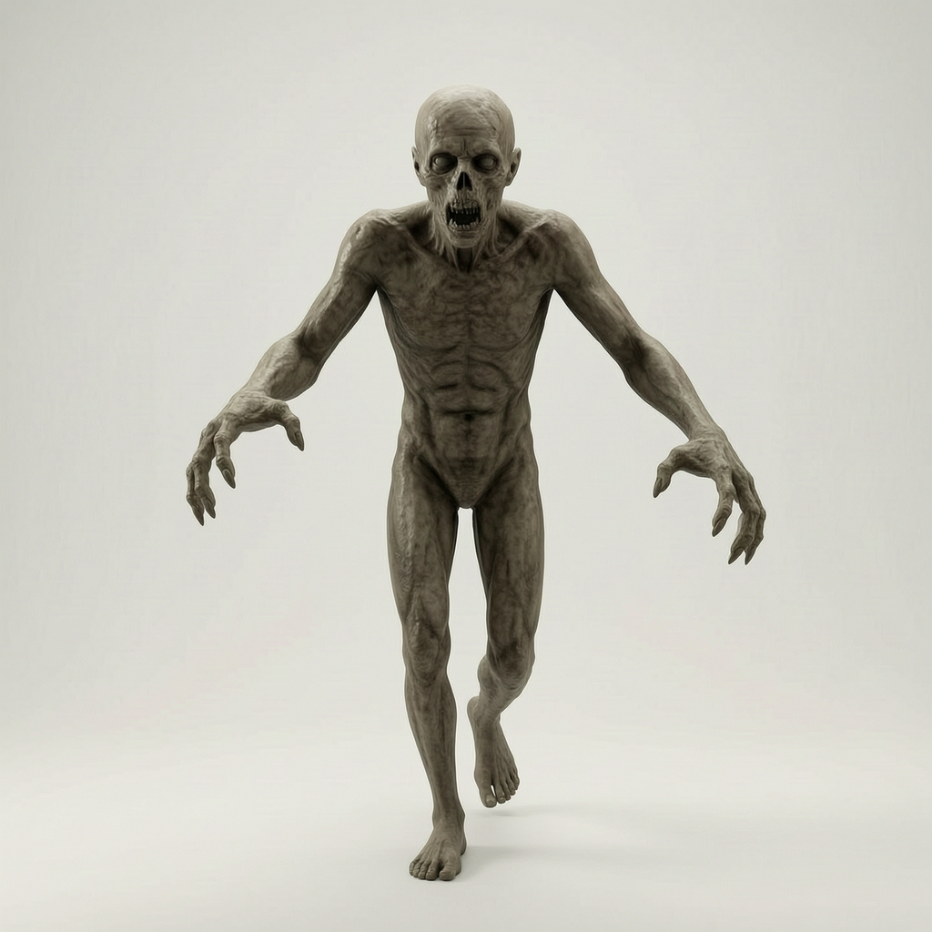 Horror Art - Zombie Hybrid - STL File