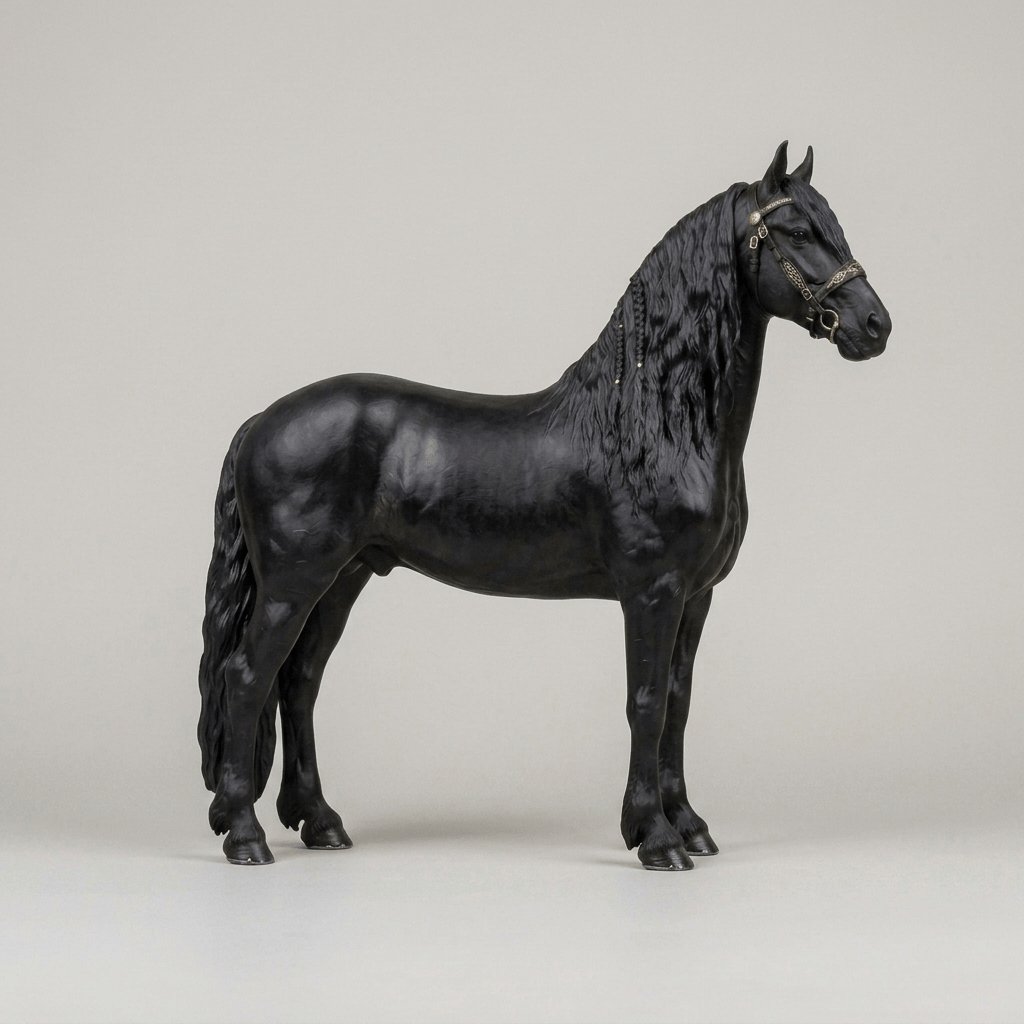 Horse Art-Black Stallion - STL File