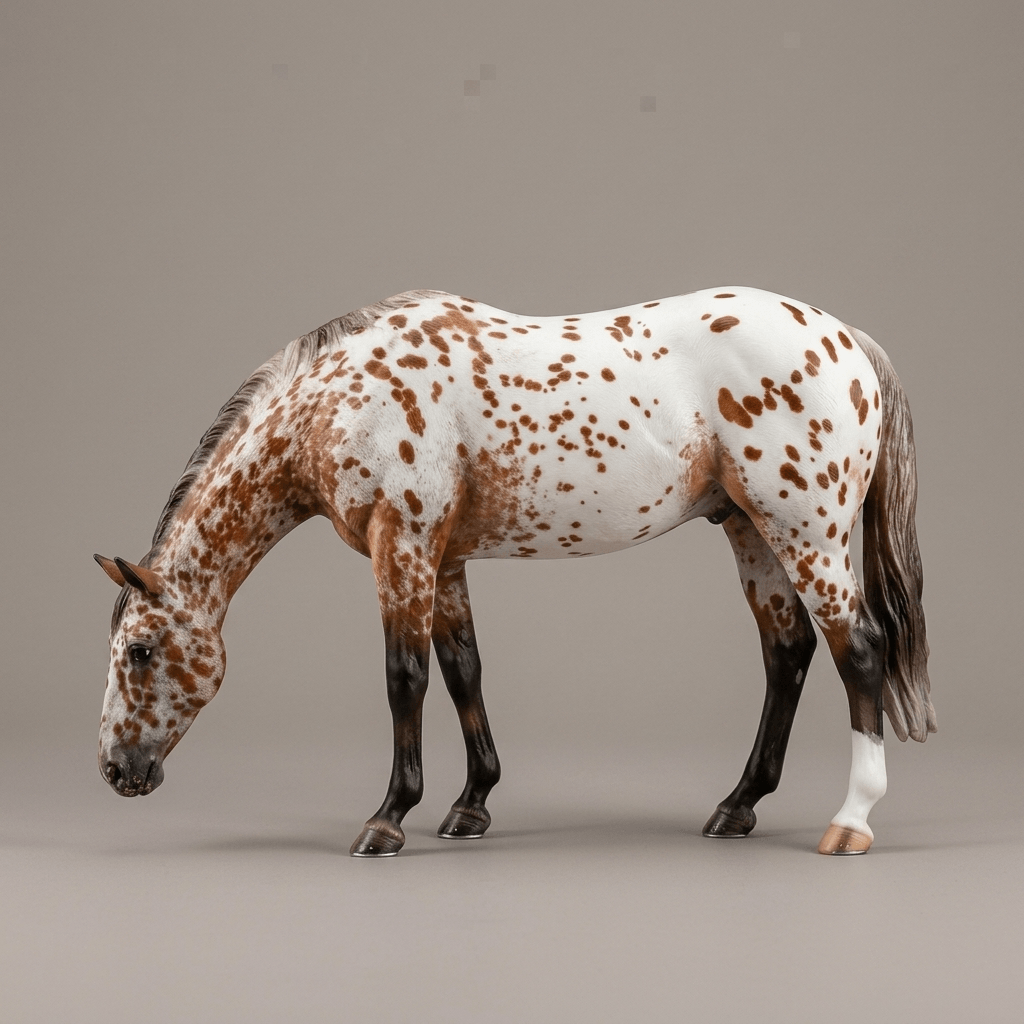 Horse Art - Chestnut Leopard Appaloosa - STL File