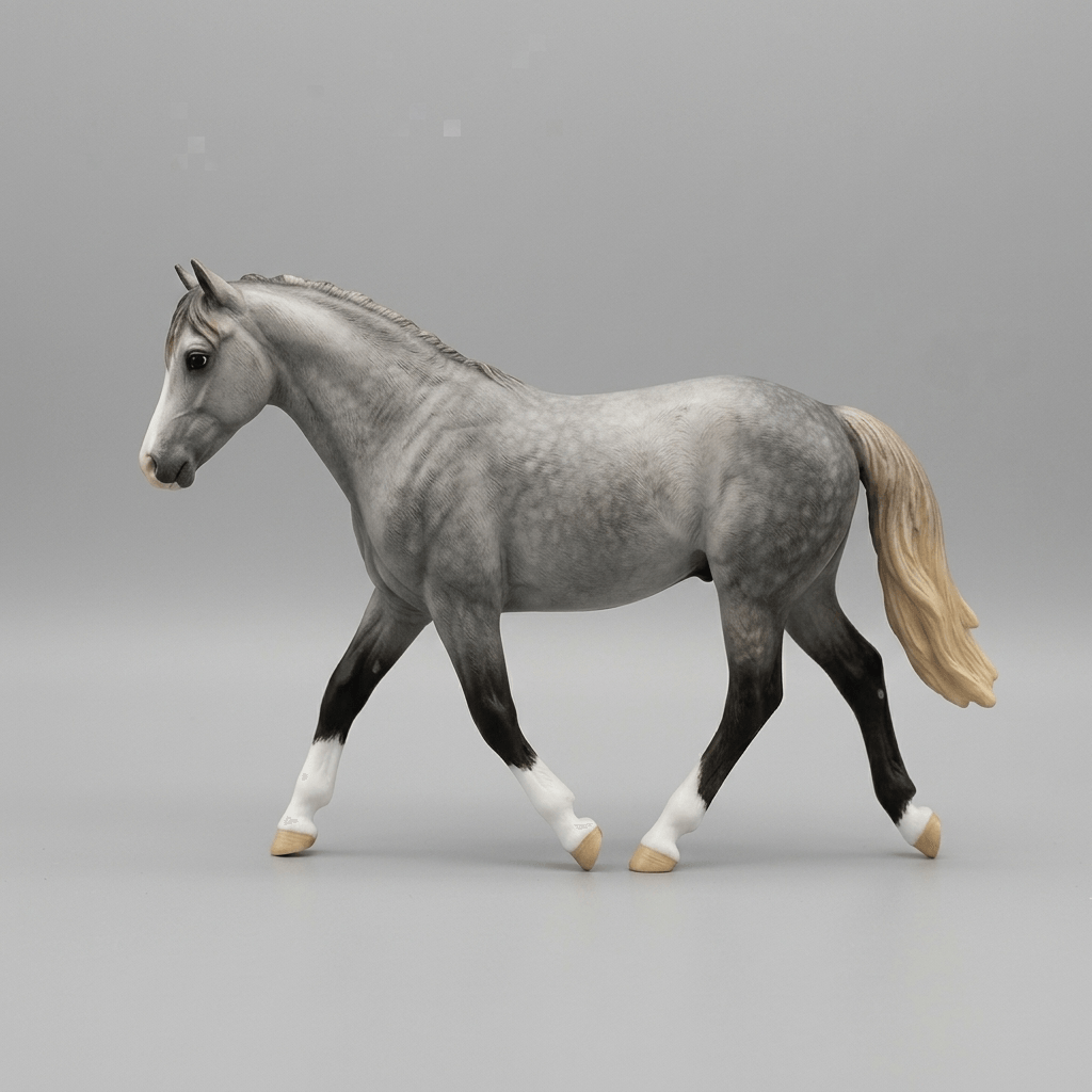 Horse Art - Star Dapple Grey Cleveland Bay - STL File