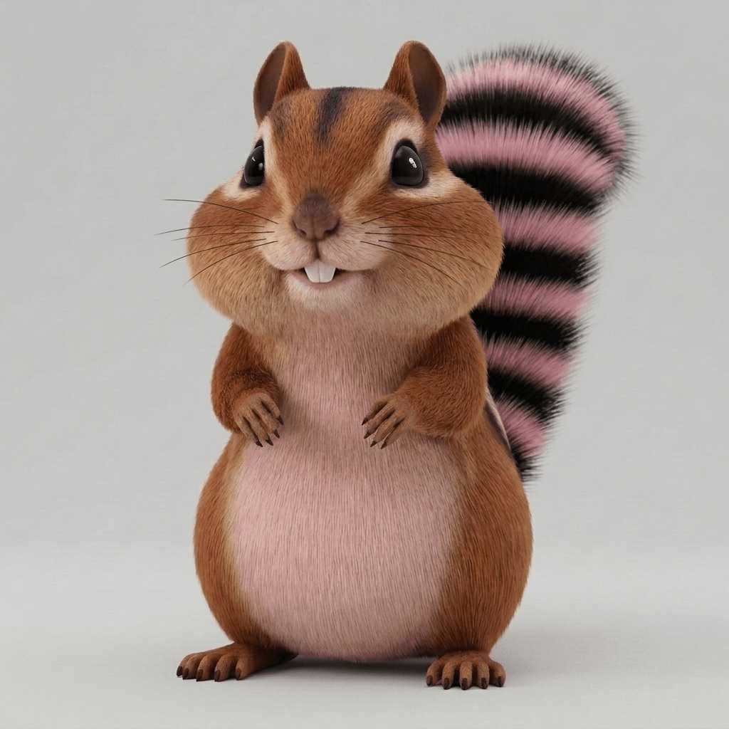 Kid's Art - Clyde the Chipmunk - STL File