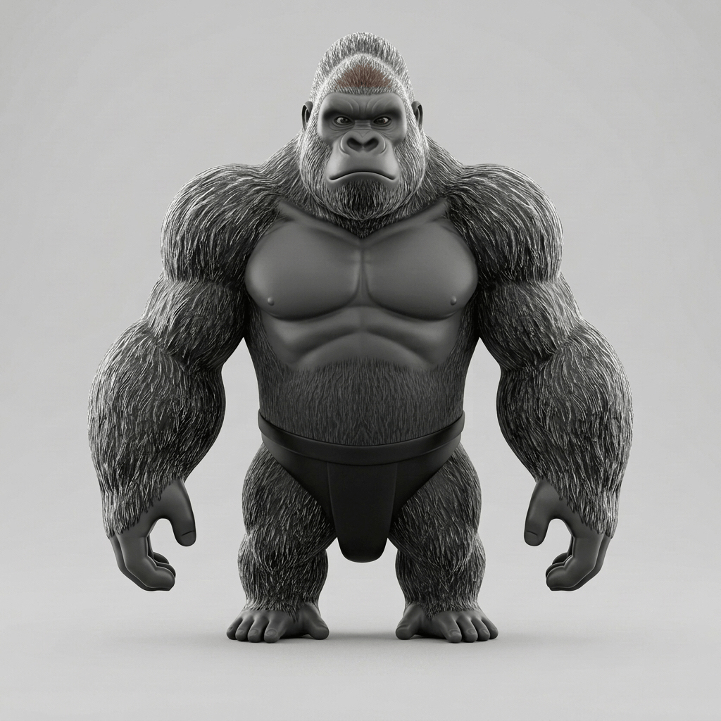 Kid's Art - Gong the Gorilla - STL File