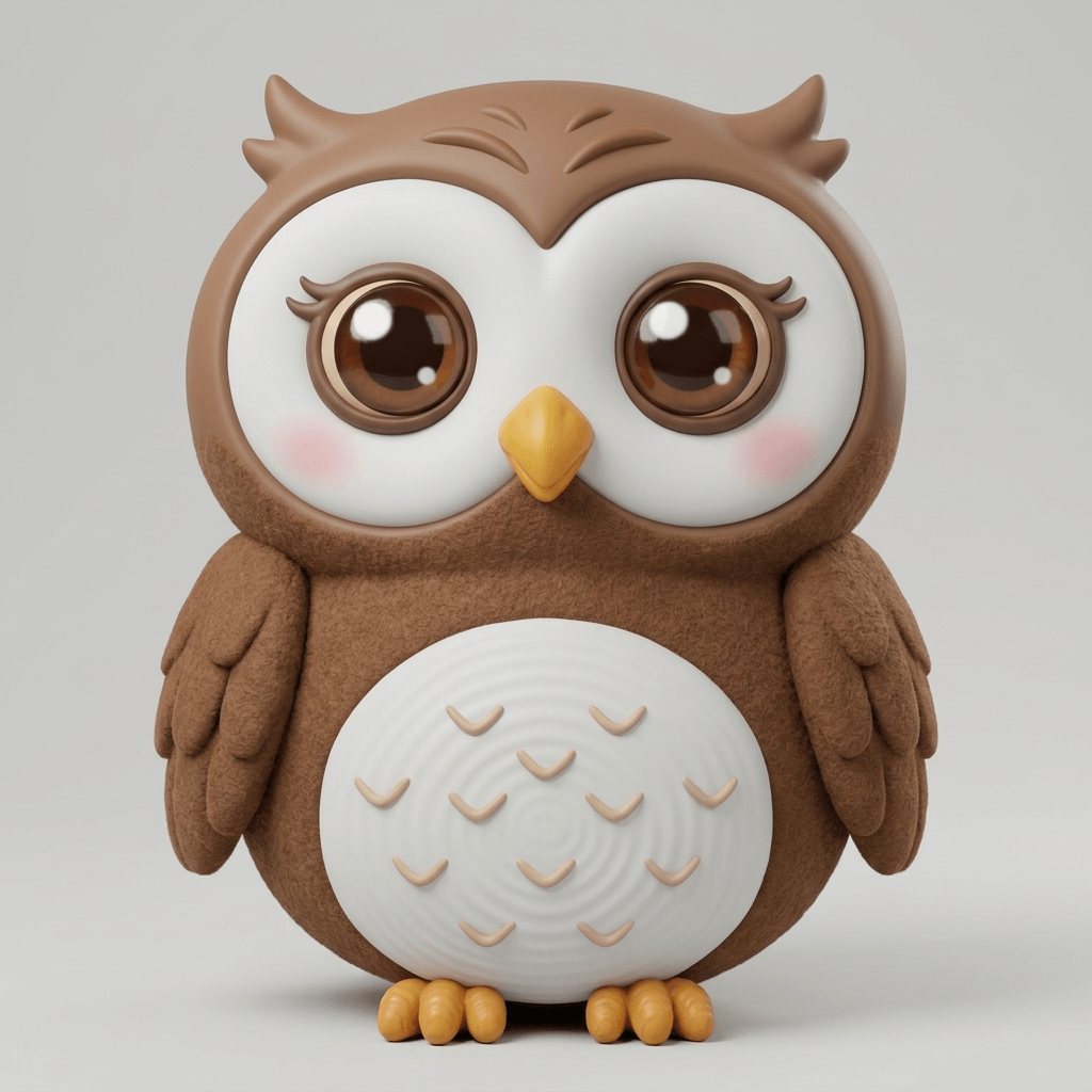 Kid's Art - Ollie Owl - STL File