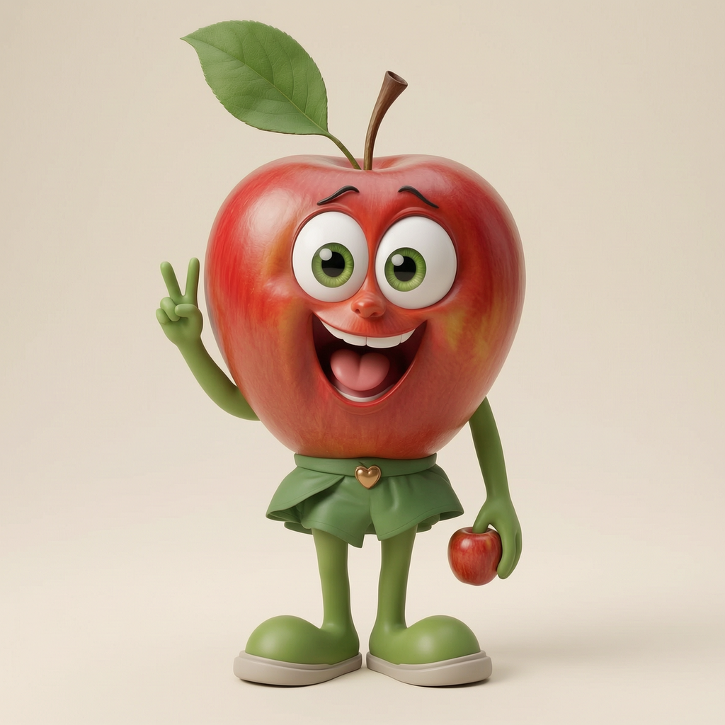 Kids Art - Archie Apple - STL File