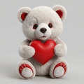Kids Art - Big Heart Bear - STL File