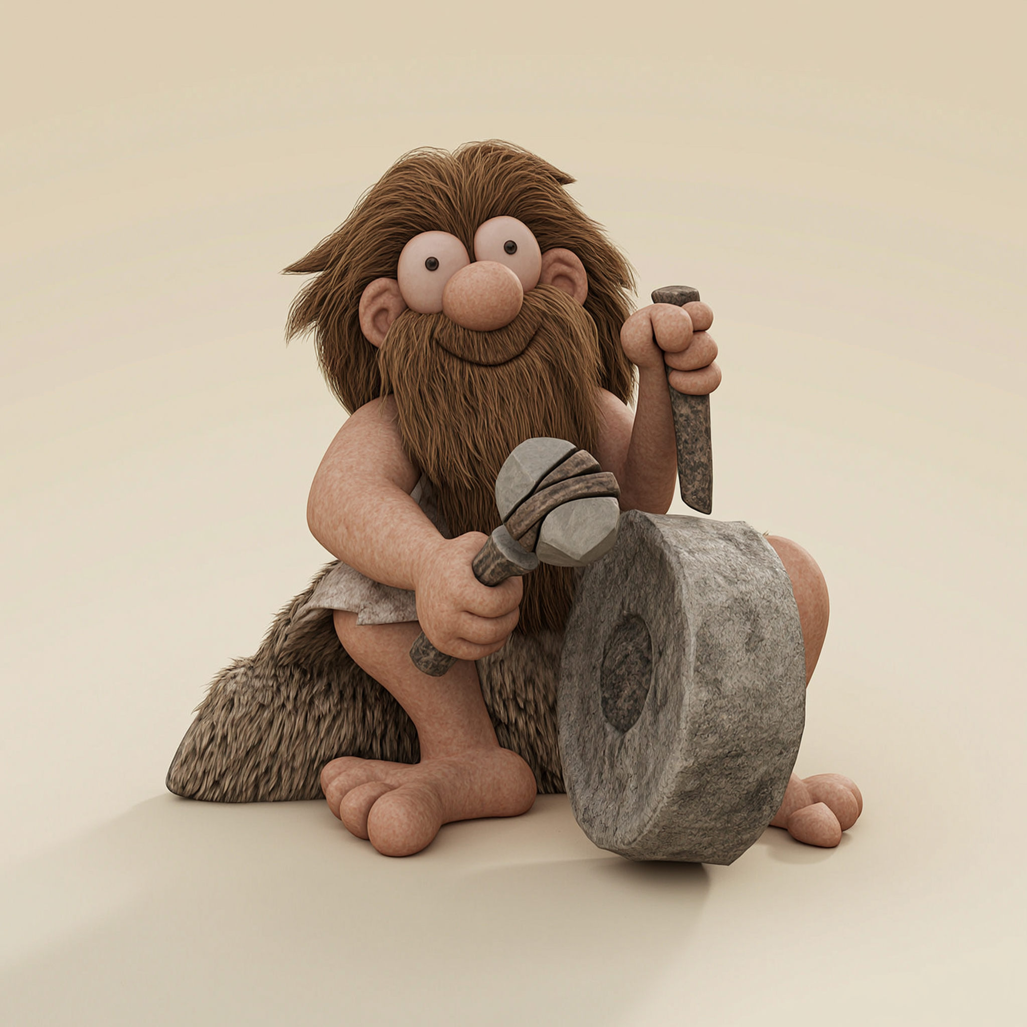 Kids Art - Clem Caveman - STL File