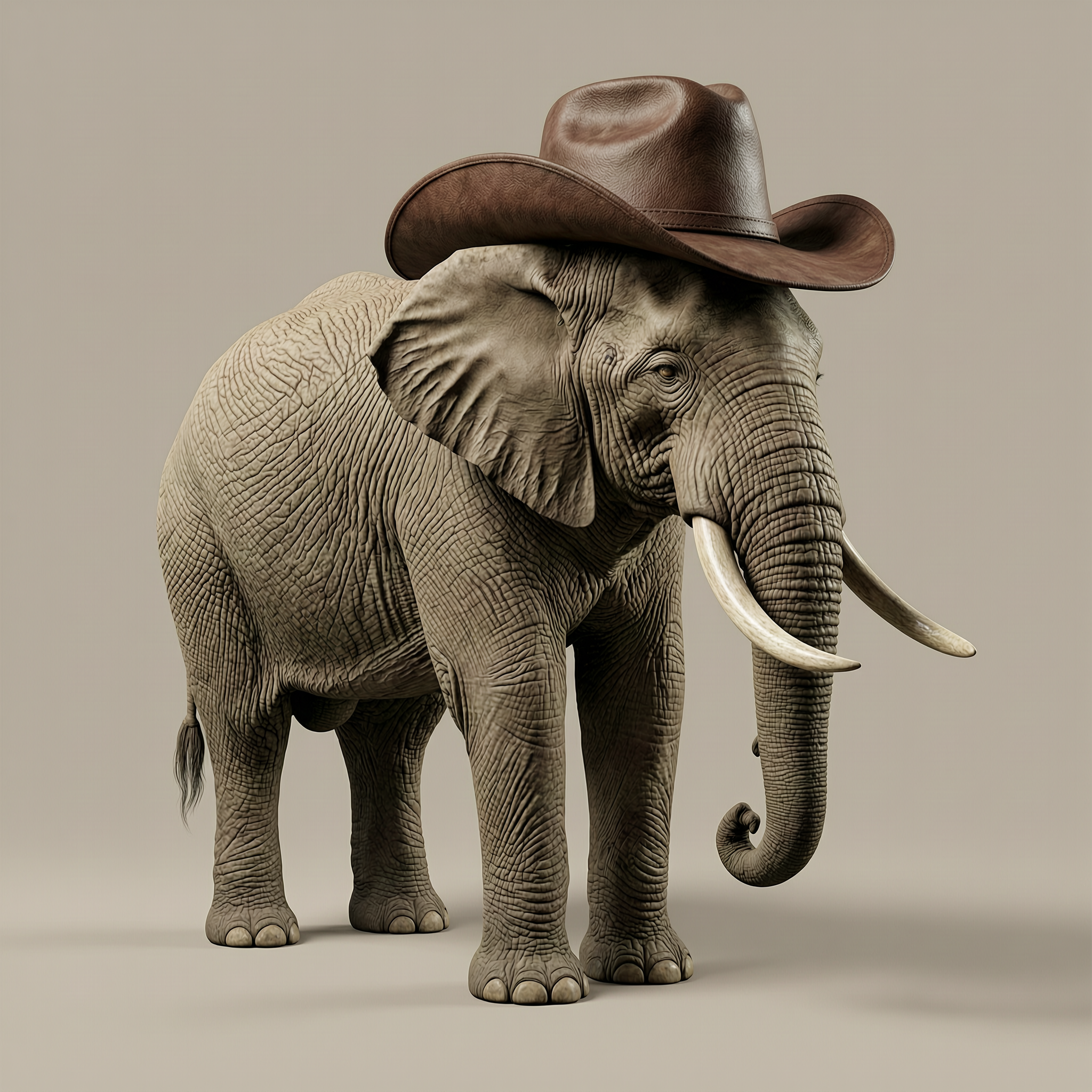 Kids Art - Cowboy Elephant - STL File